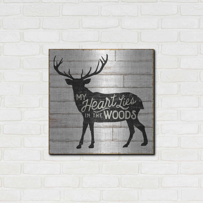 Luxe Metal Art 'Lake Lodge II' by Sue Schlabach, Metal Wall Art,24x24