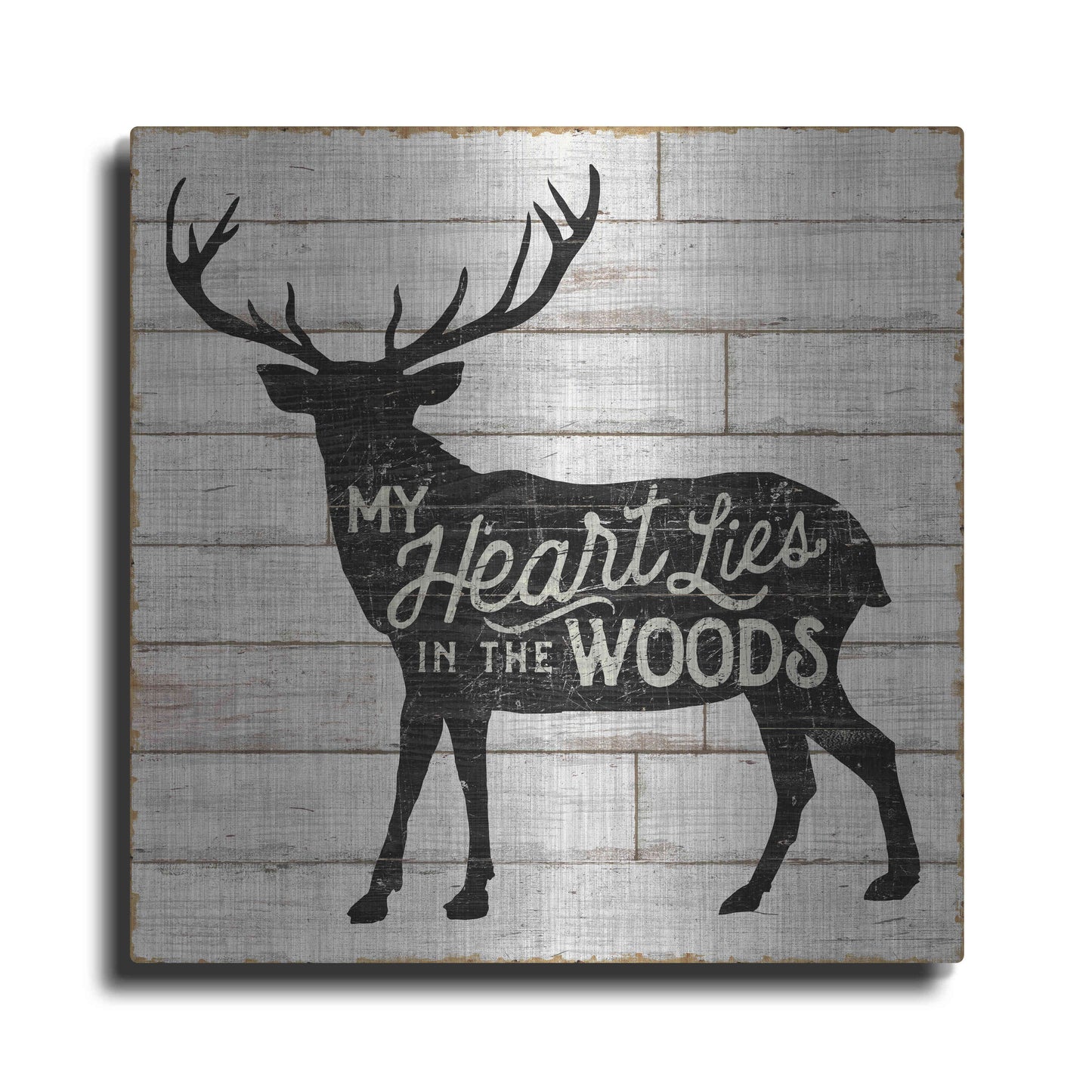 Luxe Metal Art 'Lake Lodge II' by Sue Schlabach, Metal Wall Art