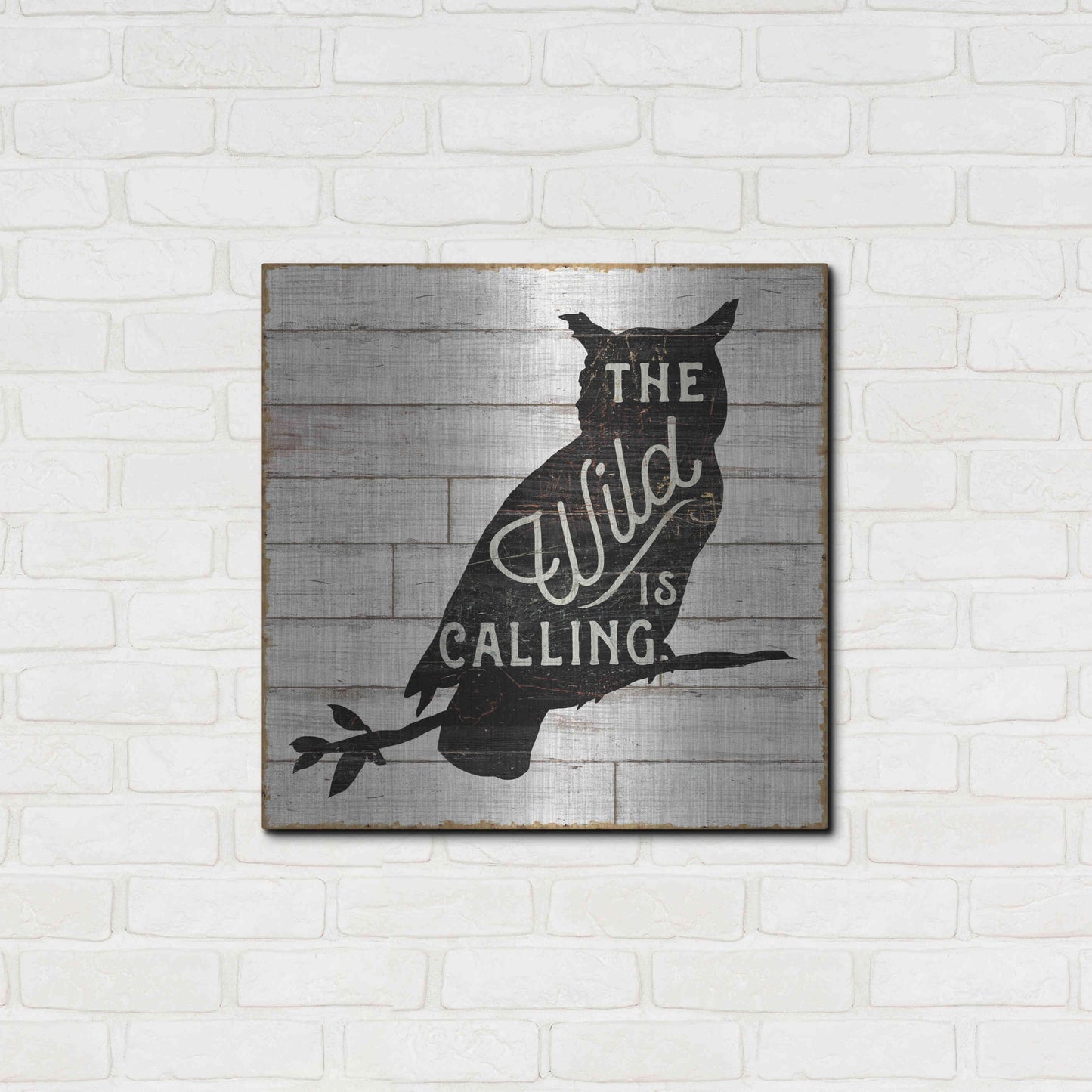 Luxe Metal Art 'Lake Lodge III' by Sue Schlabach, Metal Wall Art,24x24