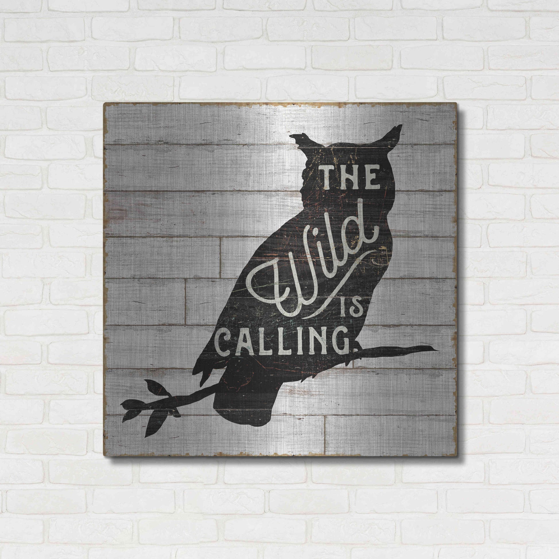 Luxe Metal Art 'Lake Lodge III' by Sue Schlabach, Metal Wall Art,36x36