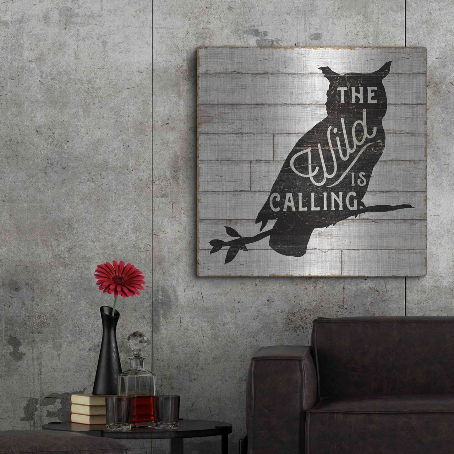 Luxe Metal Art 'Lake Lodge III' by Sue Schlabach, Metal Wall Art,36x36