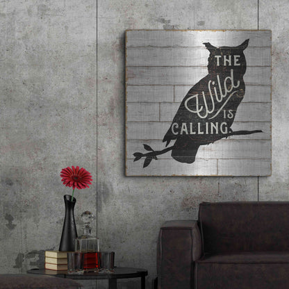 Luxe Metal Art 'Lake Lodge III' by Sue Schlabach, Metal Wall Art,36x36