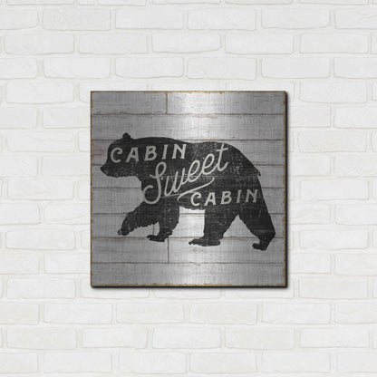 Luxe Metal Art 'Lake Lodge IV' by Sue Schlabach, Metal Wall Art,24x24