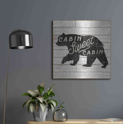 Luxe Metal Art 'Lake Lodge IV' by Sue Schlabach, Metal Wall Art,24x24