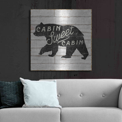 Luxe Metal Art 'Lake Lodge IV' by Sue Schlabach, Metal Wall Art,36x36