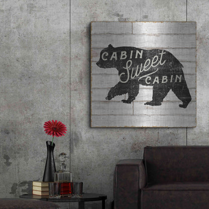 Luxe Metal Art 'Lake Lodge IV' by Sue Schlabach, Metal Wall Art,36x36