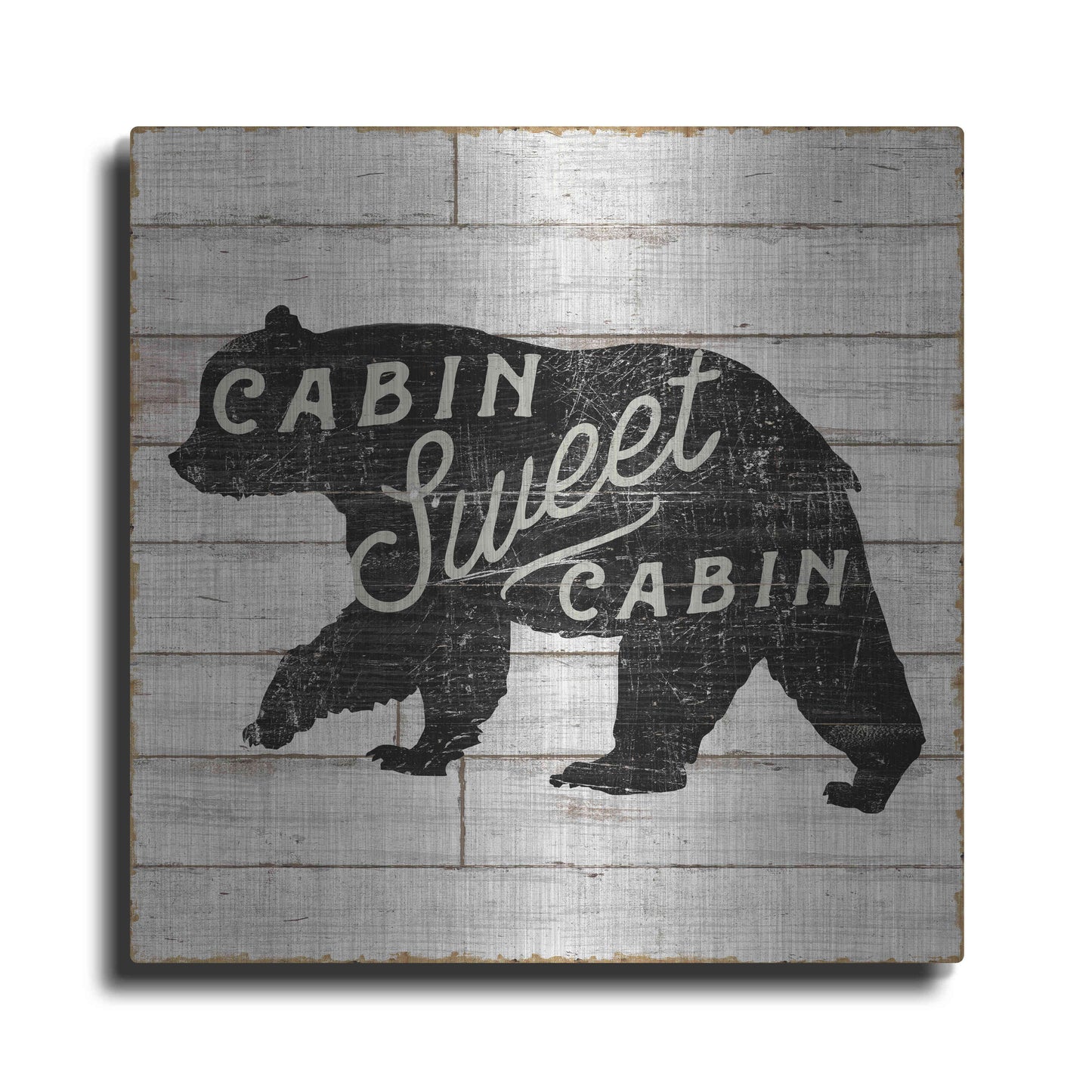 Luxe Metal Art 'Lake Lodge IV' by Sue Schlabach, Metal Wall Art