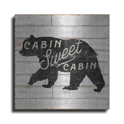 Luxe Metal Art 'Lake Lodge IV' by Sue Schlabach, Metal Wall Art