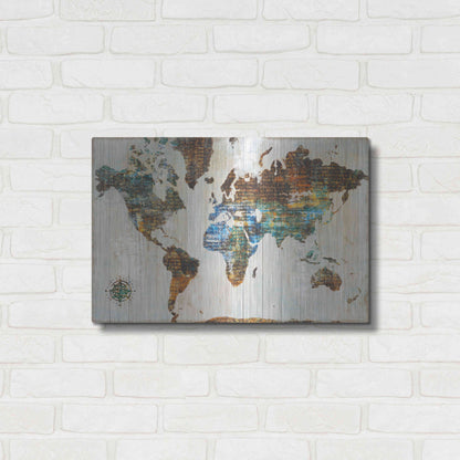 Luxe Metal Art 'World of Wonders' by Sue Schlabach, Metal Wall Art,24x16