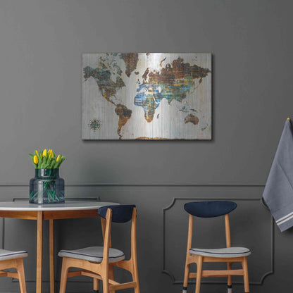 Luxe Metal Art 'World of Wonders' by Sue Schlabach, Metal Wall Art,36x24