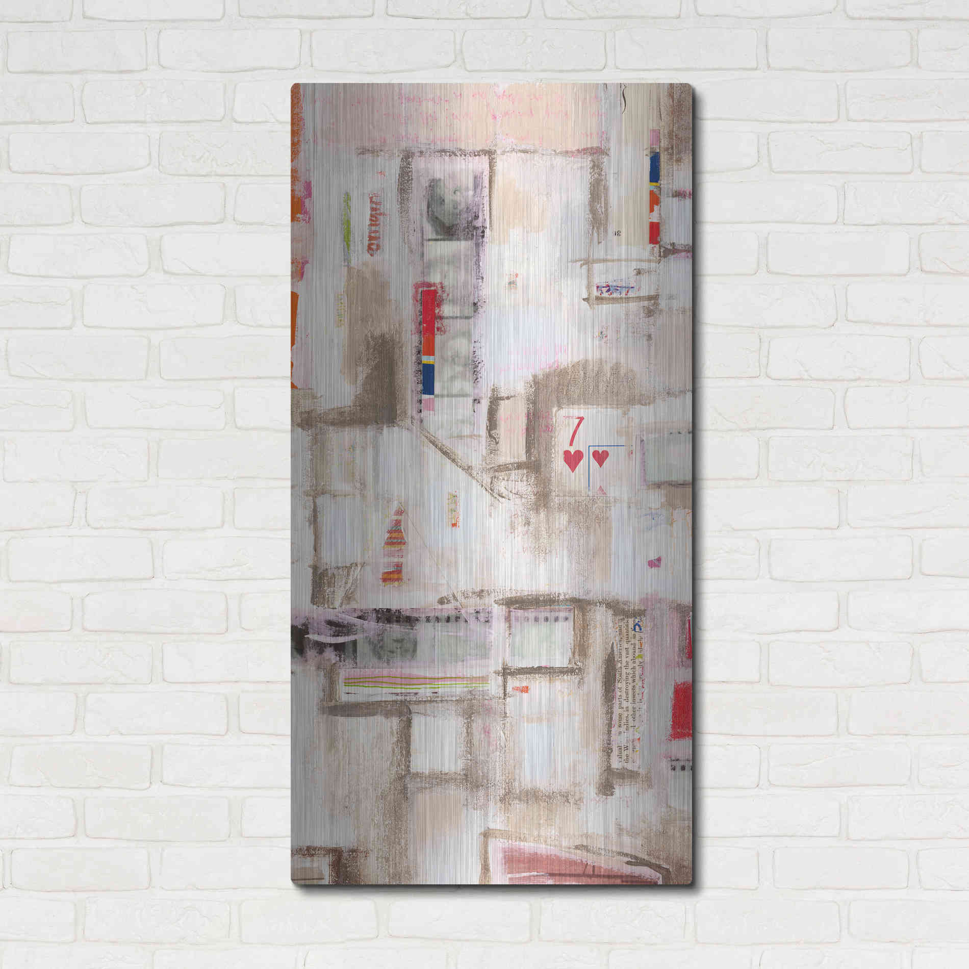 Luxe Metal Art 'Plans Four I' by Nikki Galapon, Metal Wall Art,24x48