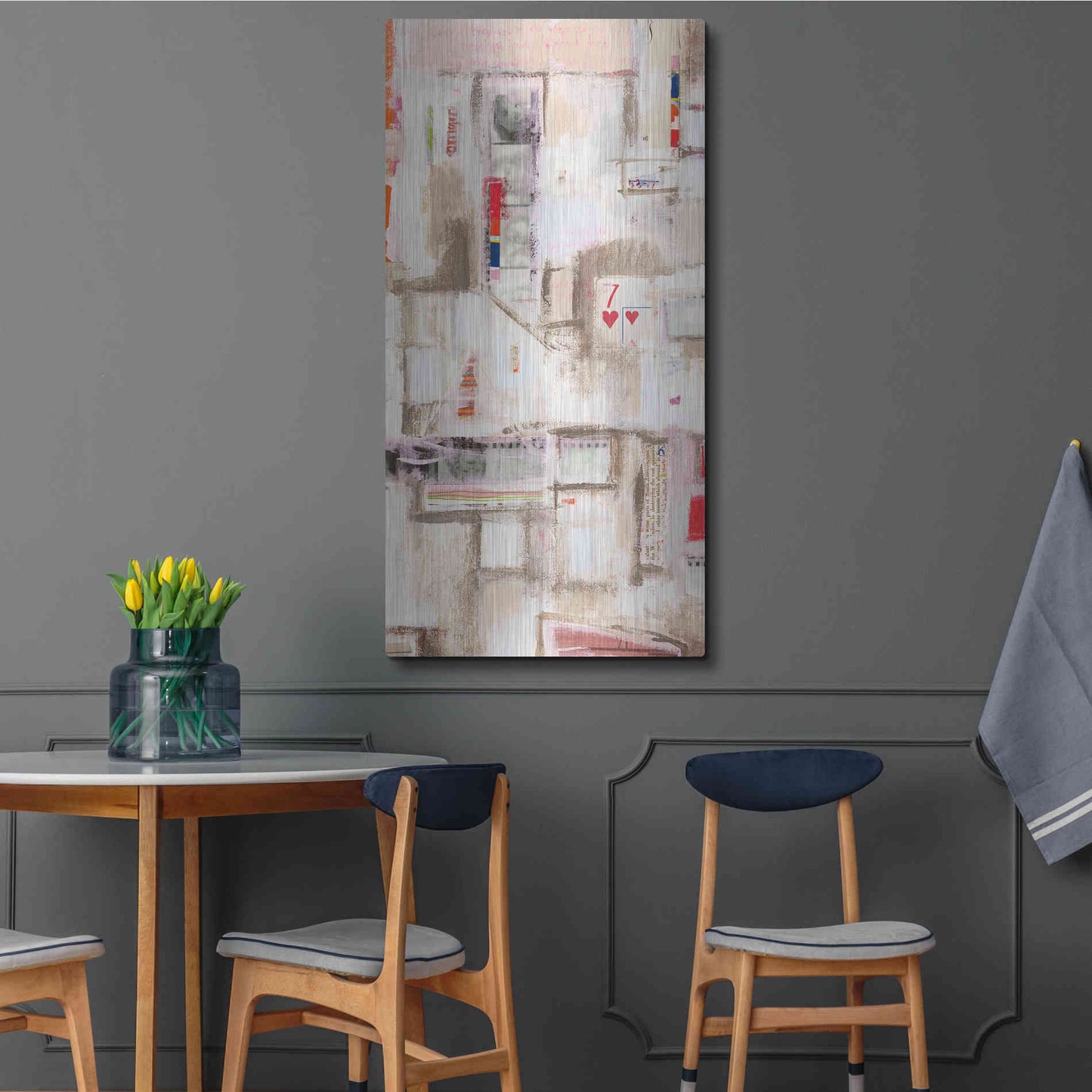 Luxe Metal Art 'Plans Four I' by Nikki Galapon, Metal Wall Art,24x48