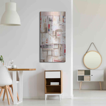 Luxe Metal Art 'Plans Four I' by Nikki Galapon, Metal Wall Art,24x48