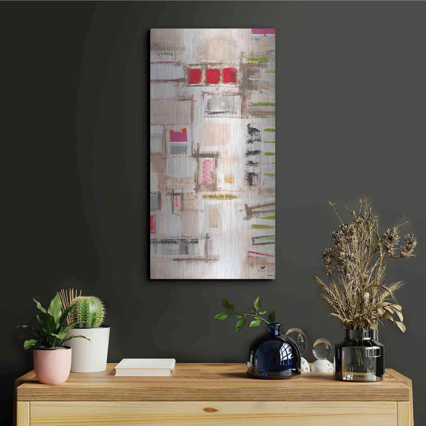 Luxe Metal Art 'Plans Four II' by Nikki Galapon, Metal Wall Art,12x24