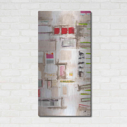 Luxe Metal Art 'Plans Four II' by Nikki Galapon, Metal Wall Art,24x48