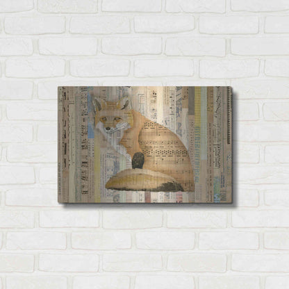 Luxe Metal Art 'Red Fox Collage II' by Nikki Galapon, Metal Wall Art,24x16