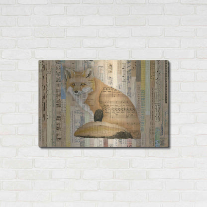 Luxe Metal Art 'Red Fox Collage II' by Nikki Galapon, Metal Wall Art,36x24