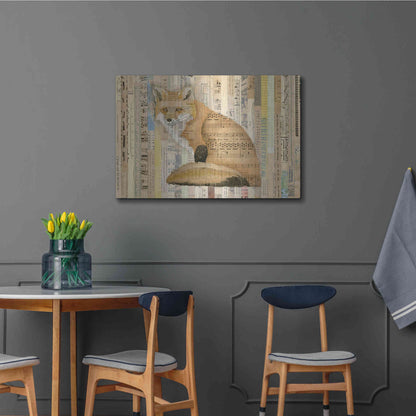 Luxe Metal Art 'Red Fox Collage II' by Nikki Galapon, Metal Wall Art,36x24