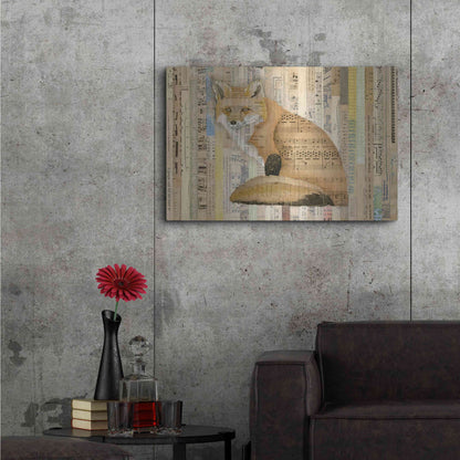 Luxe Metal Art 'Red Fox Collage II' by Nikki Galapon, Metal Wall Art,36x24