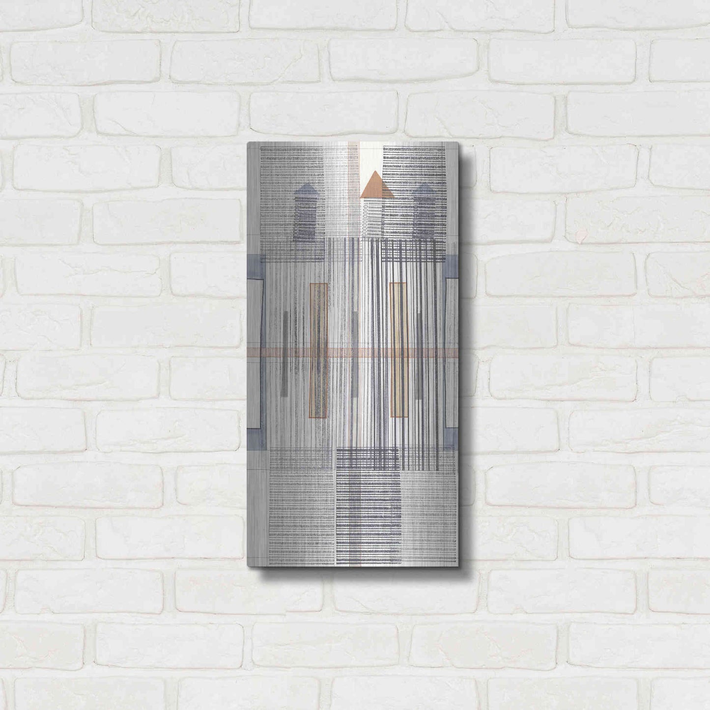 Luxe Metal Art 'Pinnacle I' by Nikki Galapon, Metal Wall Art,12x24