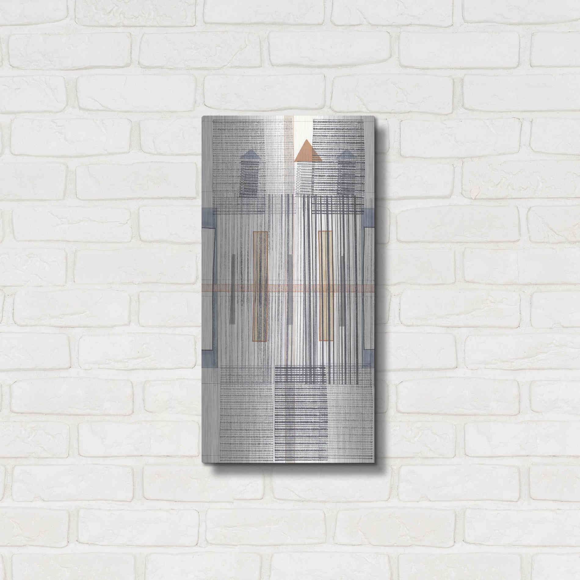 Luxe Metal Art 'Pinnacle I' by Nikki Galapon, Metal Wall Art,12x24