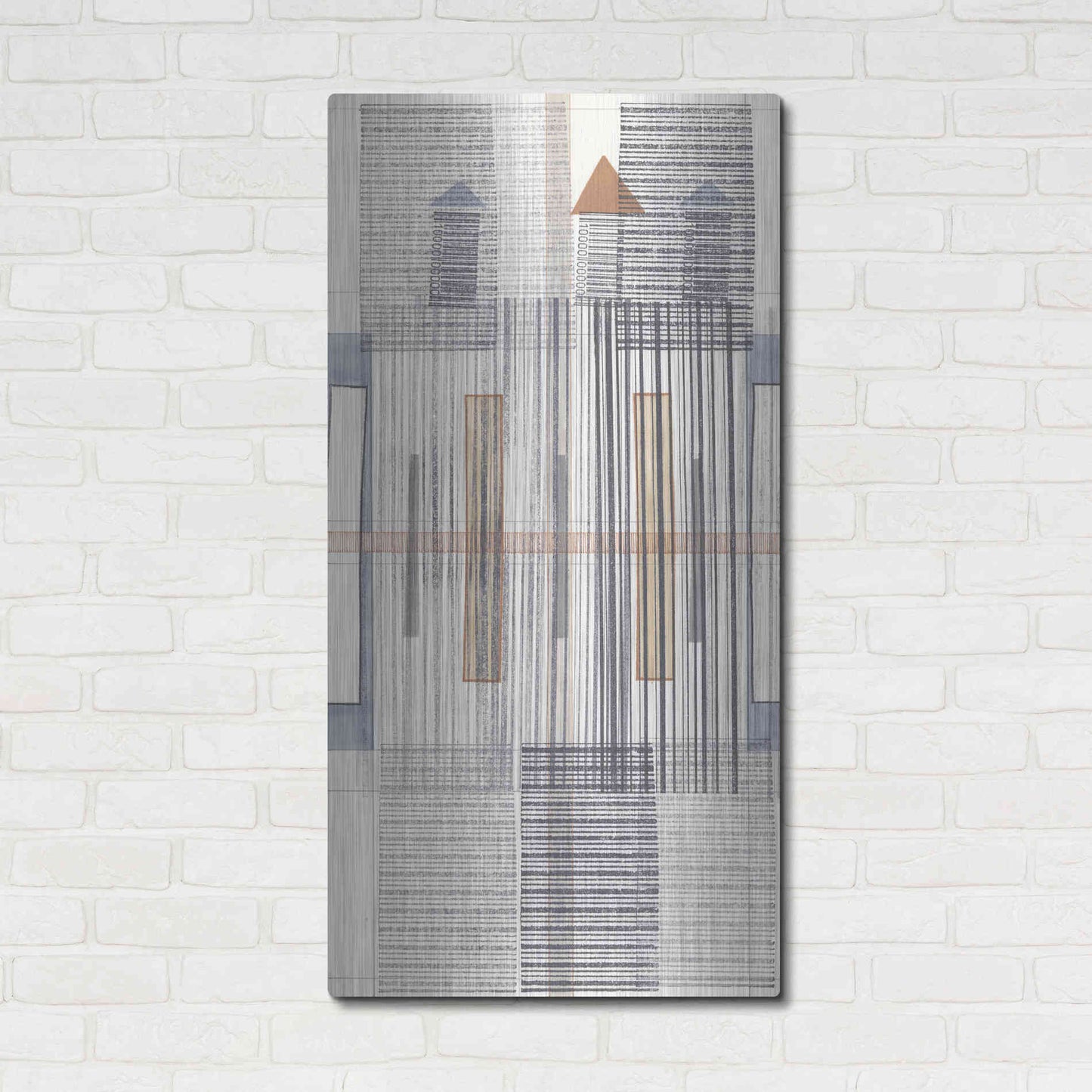 Luxe Metal Art 'Pinnacle I' by Nikki Galapon, Metal Wall Art,24x48