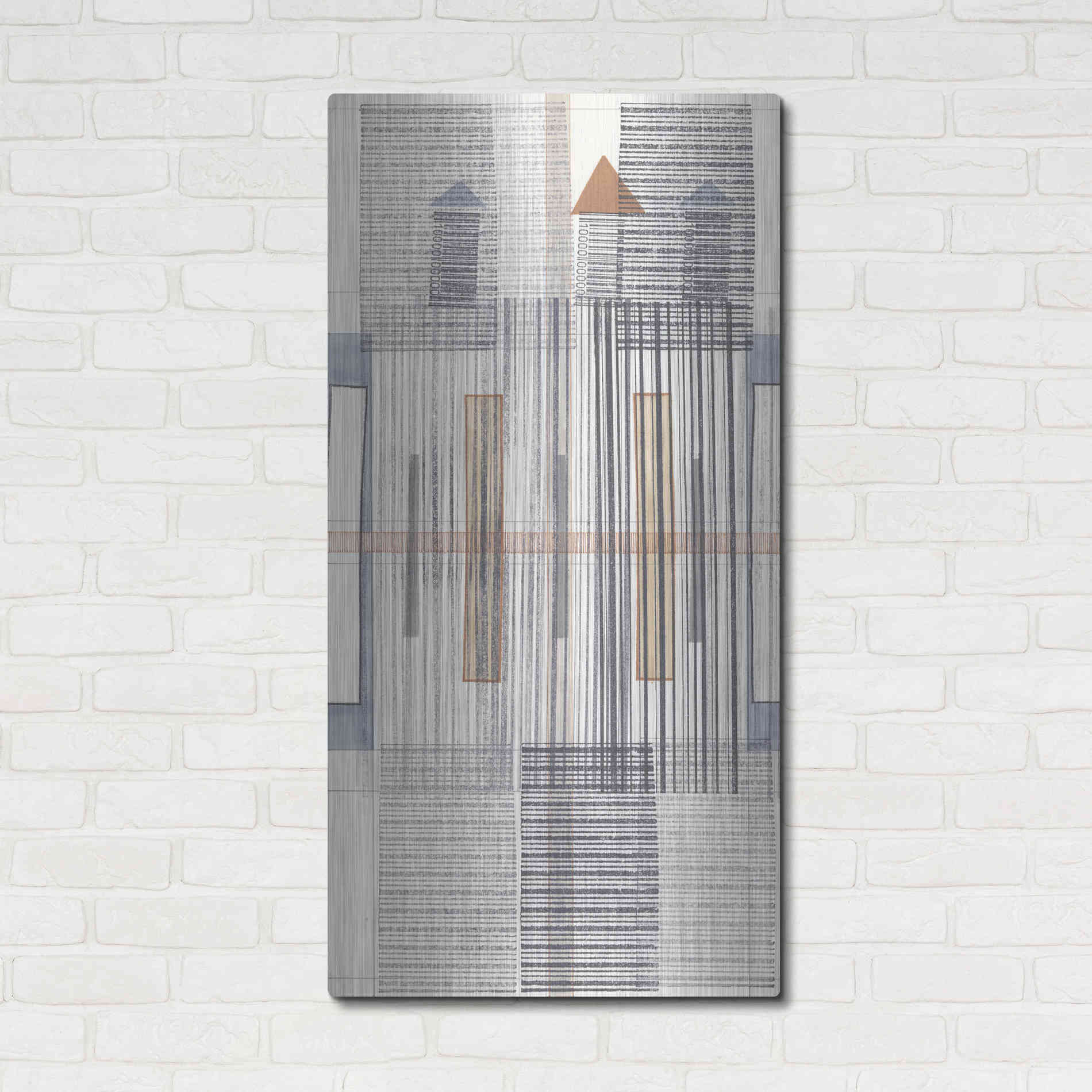 Luxe Metal Art 'Pinnacle I' by Nikki Galapon, Metal Wall Art,24x48