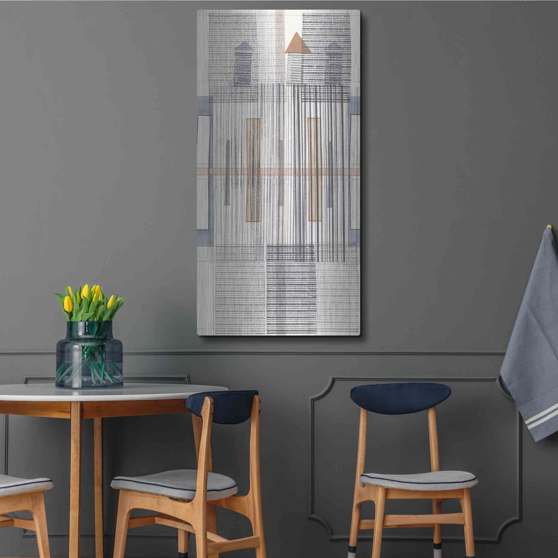 Luxe Metal Art 'Pinnacle I' by Nikki Galapon, Metal Wall Art,24x48