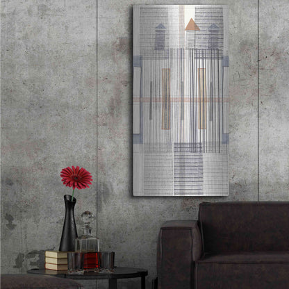 Luxe Metal Art 'Pinnacle I' by Nikki Galapon, Metal Wall Art,24x48