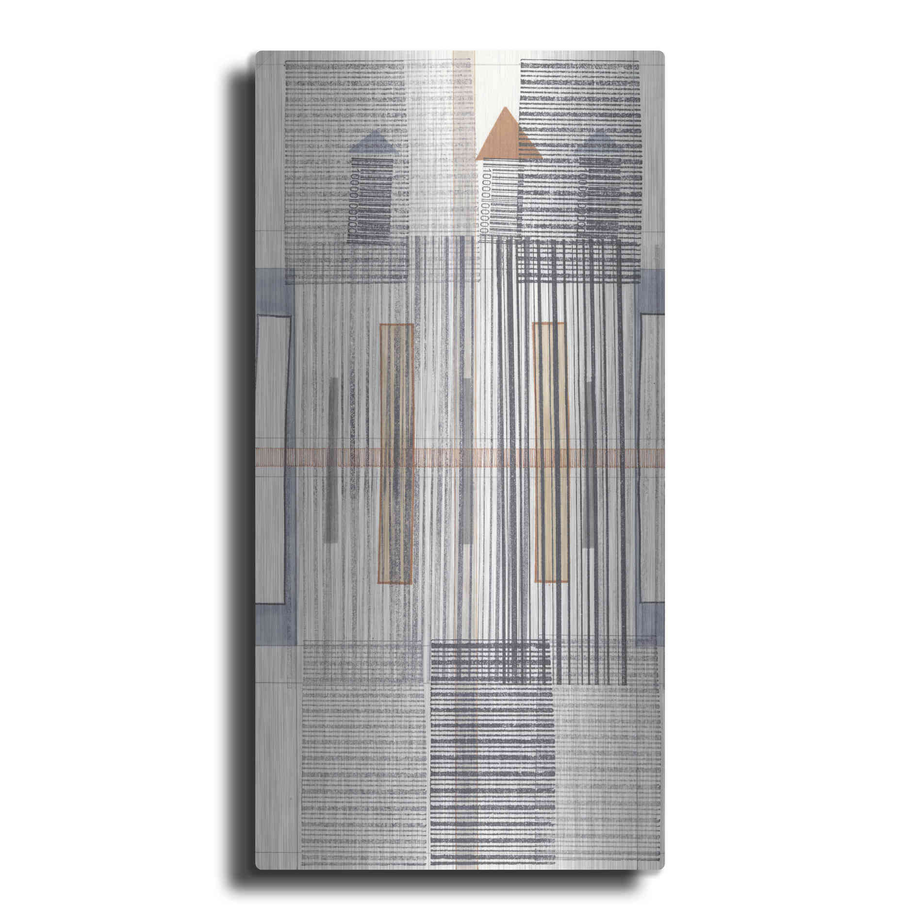 Luxe Metal Art 'Pinnacle I' by Nikki Galapon, Metal Wall Art