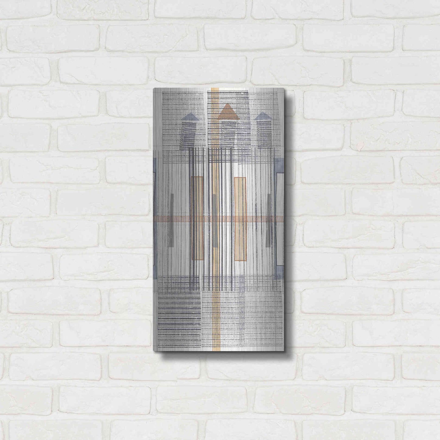 Luxe Metal Art 'Pinnacle II' by Nikki Galapon, Metal Wall Art,12x24
