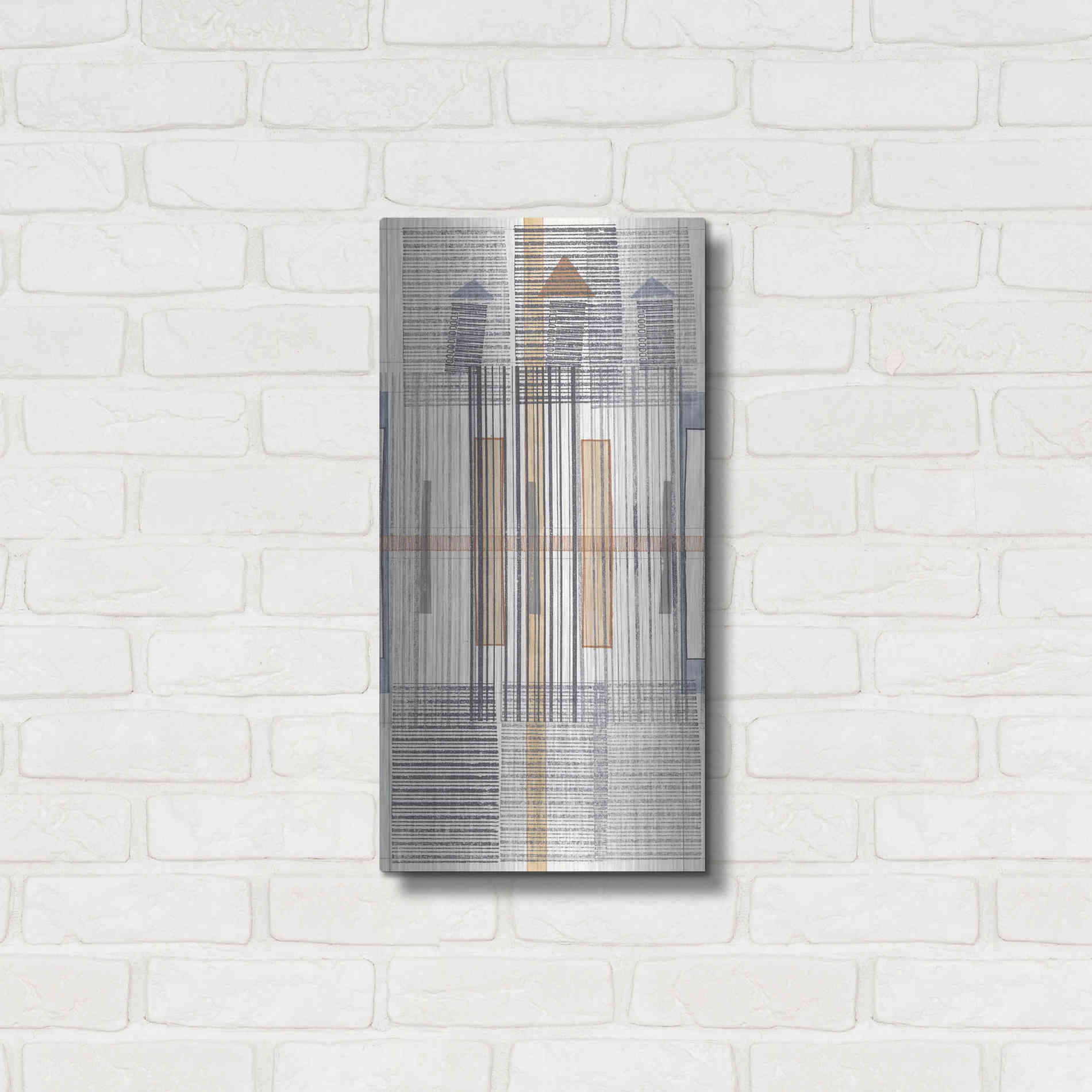 Luxe Metal Art 'Pinnacle II' by Nikki Galapon, Metal Wall Art,12x24