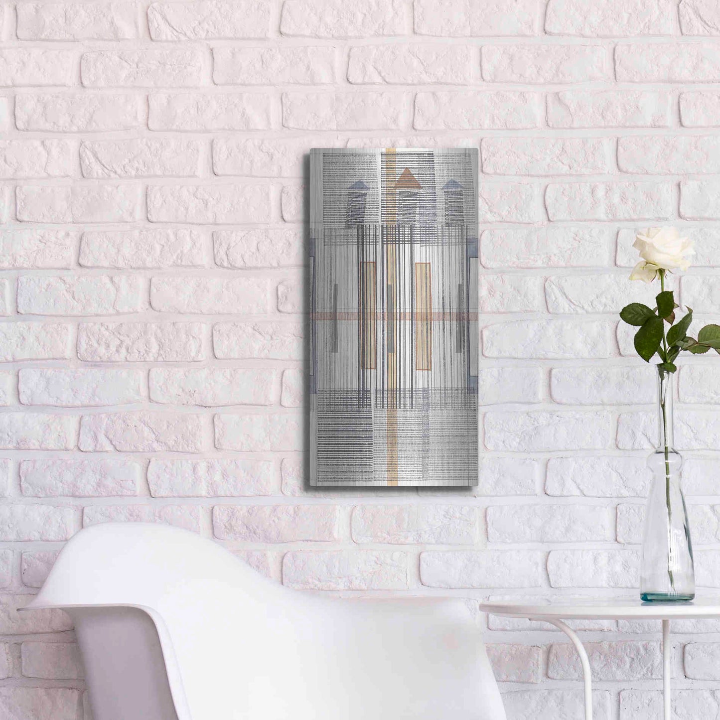 Luxe Metal Art 'Pinnacle II' by Nikki Galapon, Metal Wall Art,12x24