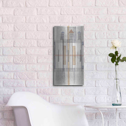 Luxe Metal Art 'Pinnacle II' by Nikki Galapon, Metal Wall Art,12x24