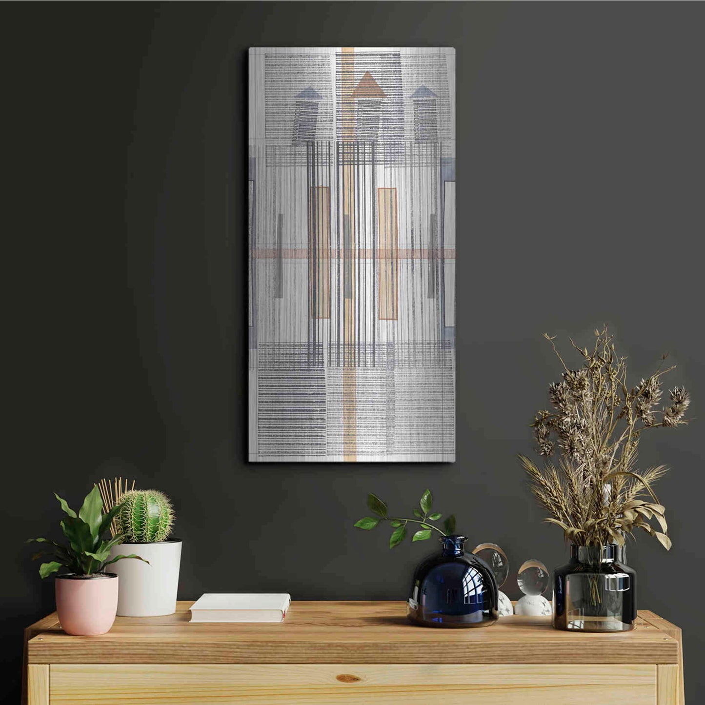 Luxe Metal Art 'Pinnacle II' by Nikki Galapon, Metal Wall Art,12x24