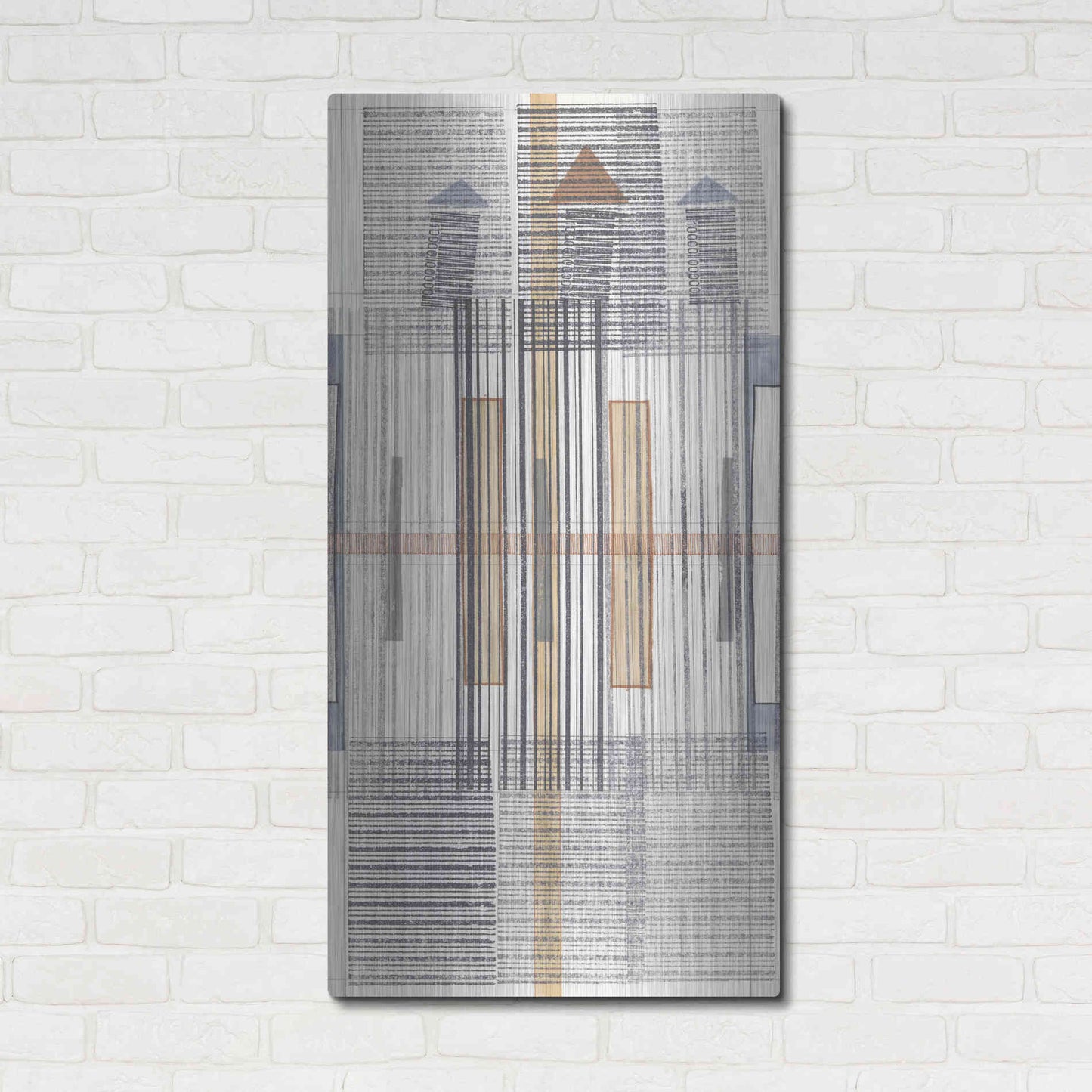 Luxe Metal Art 'Pinnacle II' by Nikki Galapon, Metal Wall Art,24x48