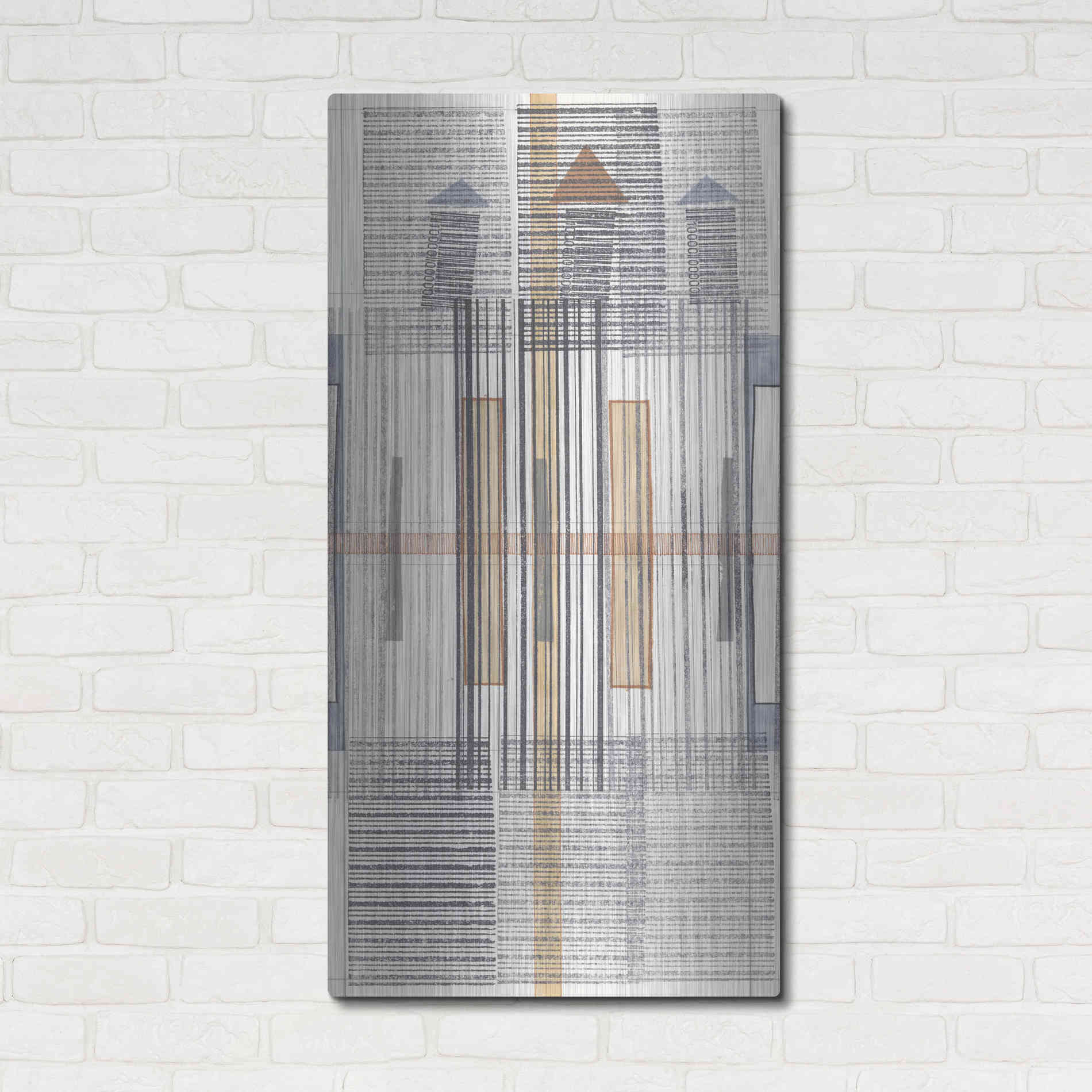 Luxe Metal Art 'Pinnacle II' by Nikki Galapon, Metal Wall Art,24x48