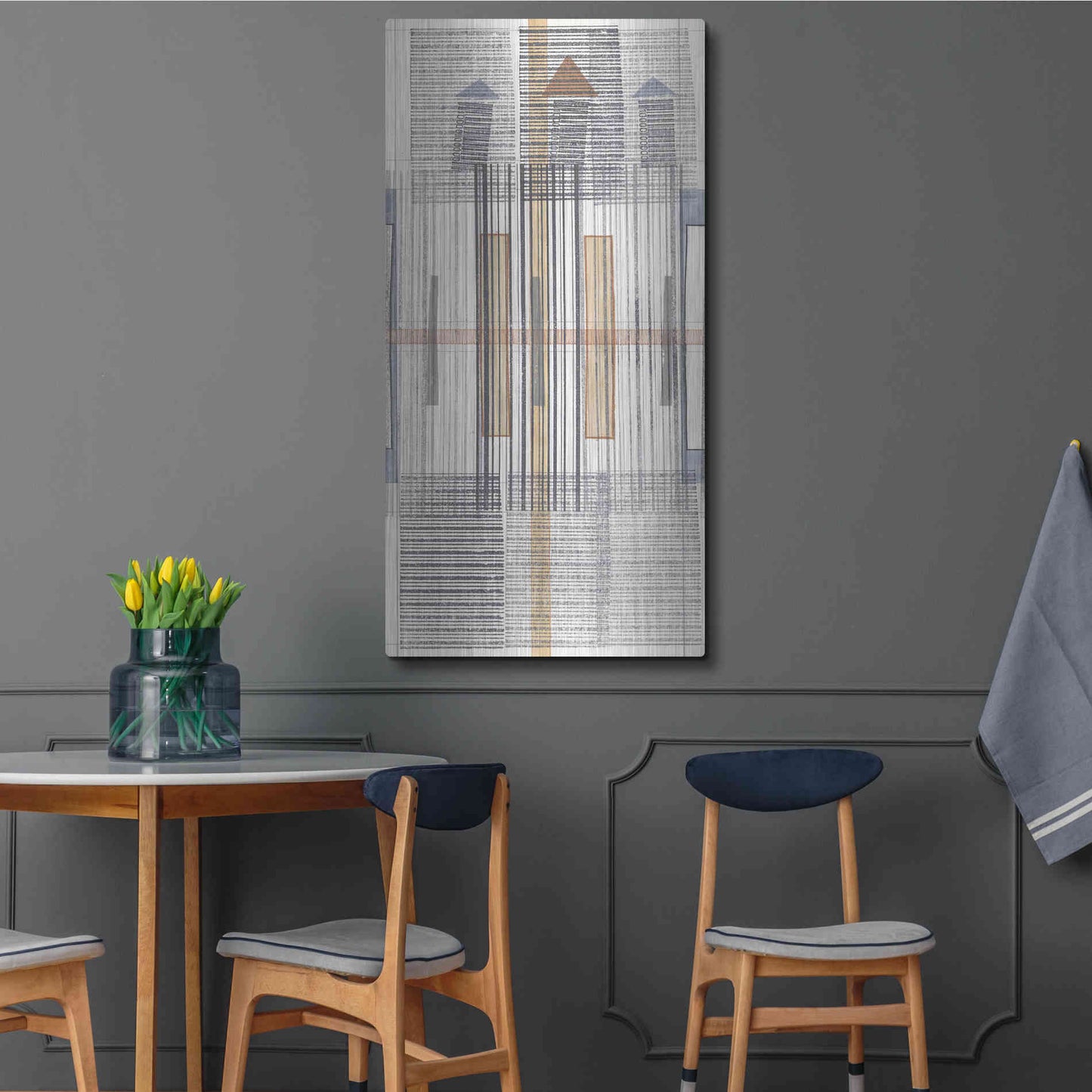 Luxe Metal Art 'Pinnacle II' by Nikki Galapon, Metal Wall Art,24x48