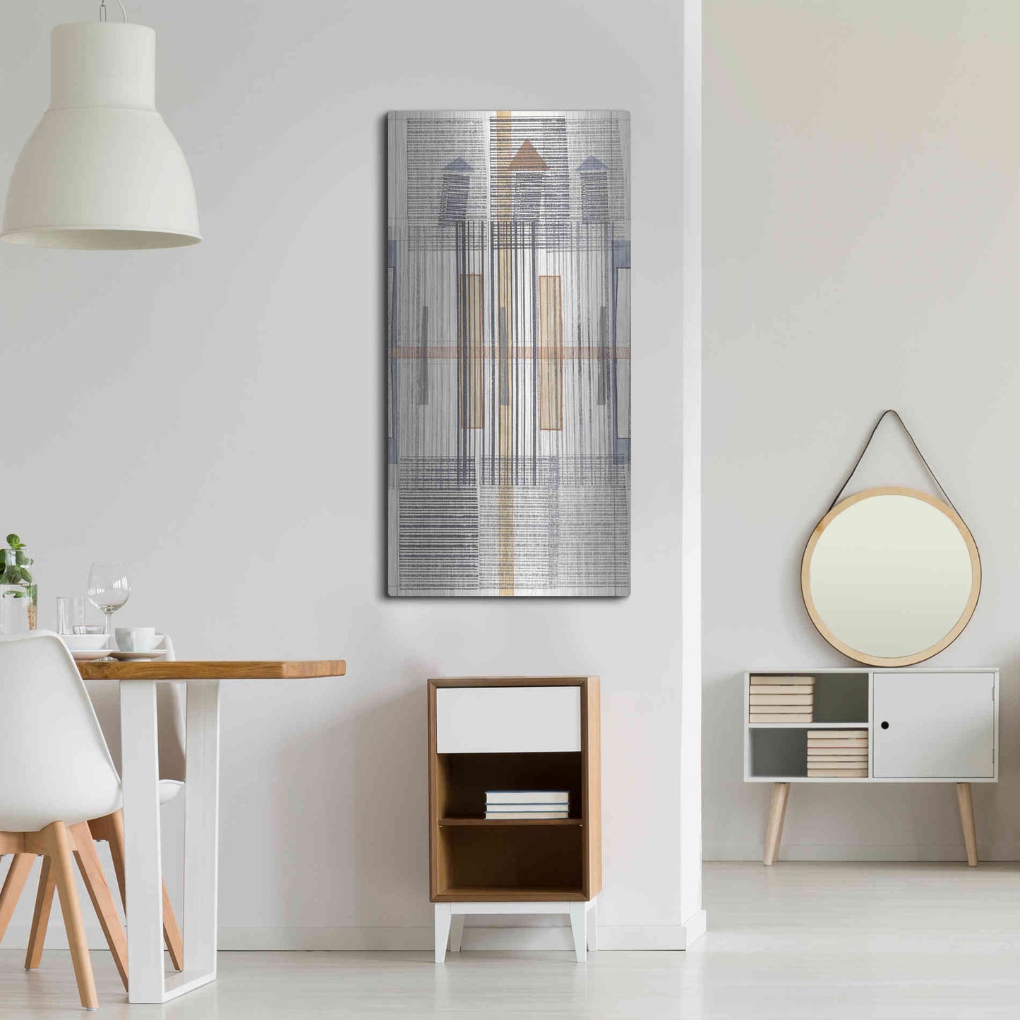 Luxe Metal Art 'Pinnacle II' by Nikki Galapon, Metal Wall Art,24x48