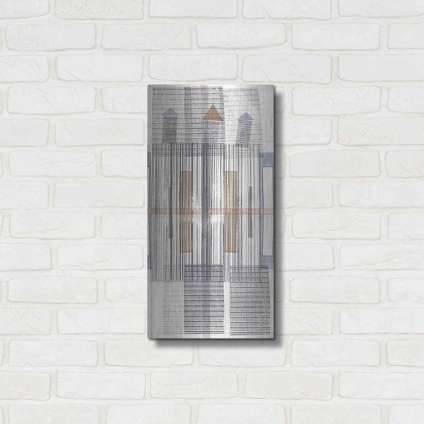 Luxe Metal Art 'Pinnacle III' by Nikki Galapon, Metal Wall Art,12x24