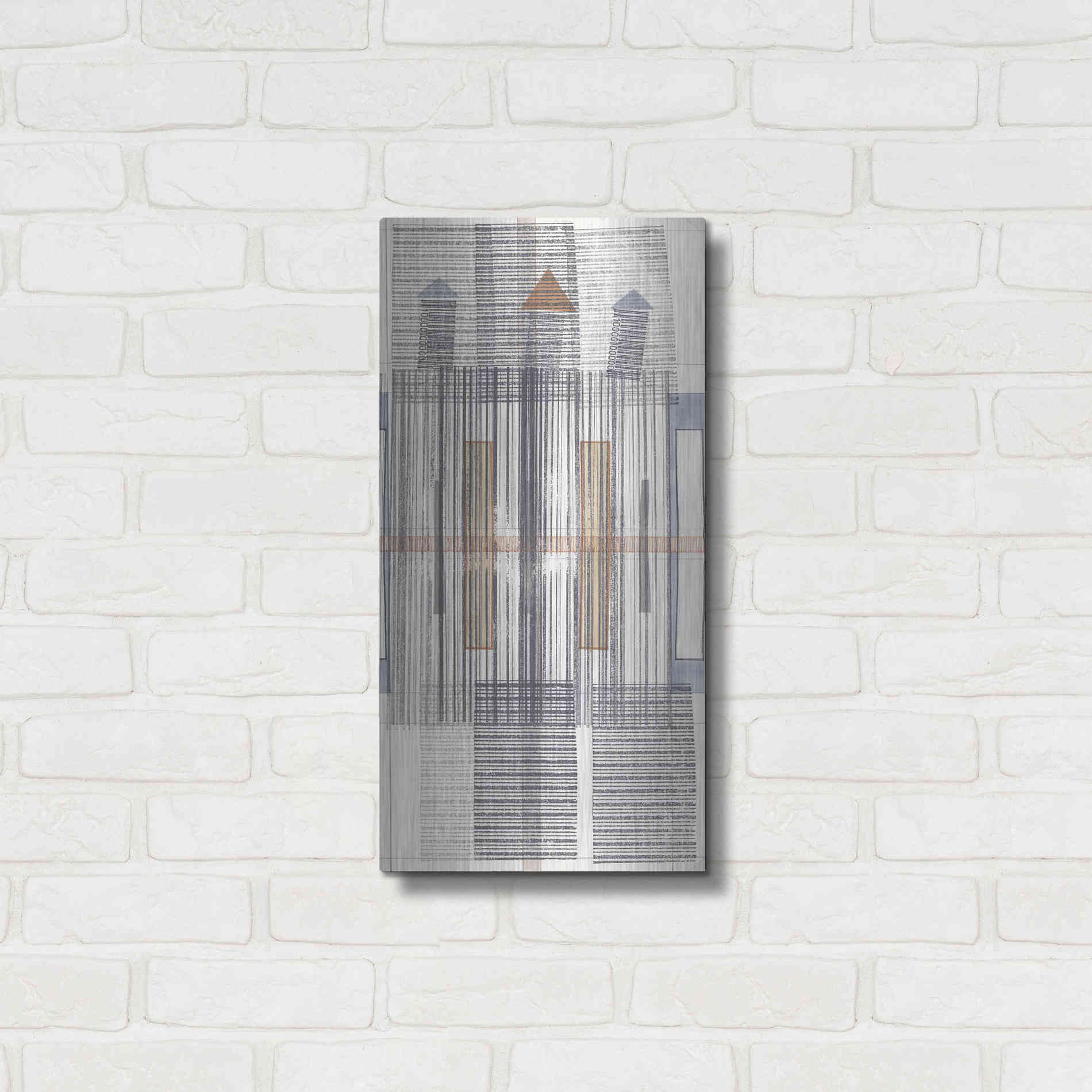 Luxe Metal Art 'Pinnacle III' by Nikki Galapon, Metal Wall Art,12x24