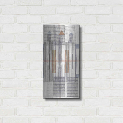 Luxe Metal Art 'Pinnacle III' by Nikki Galapon, Metal Wall Art,12x24