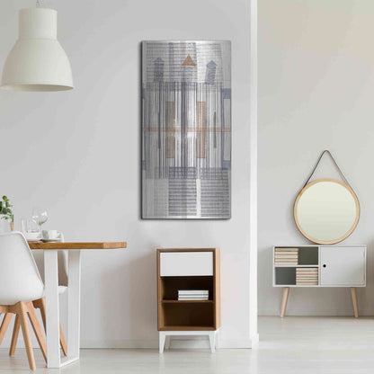 Luxe Metal Art 'Pinnacle III' by Nikki Galapon, Metal Wall Art,24x48