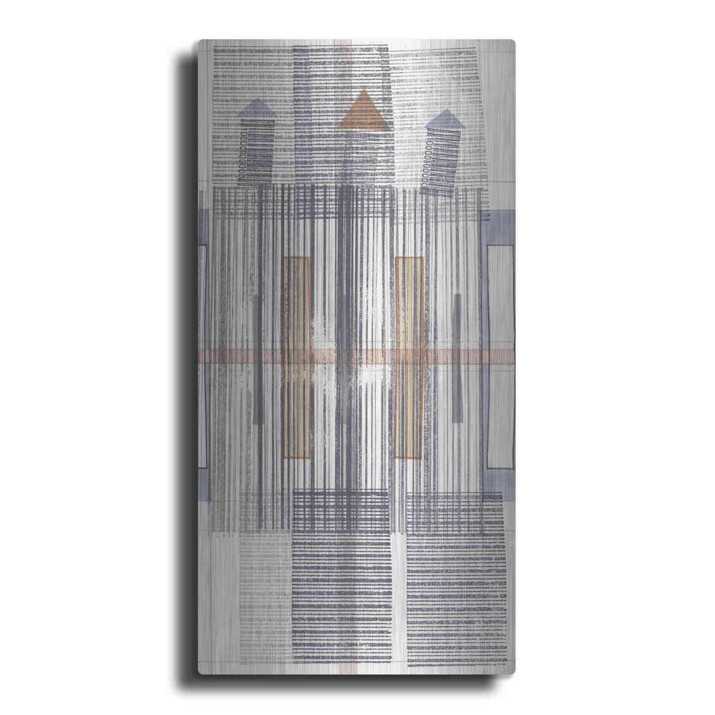 Luxe Metal Art 'Pinnacle III' by Nikki Galapon, Metal Wall Art