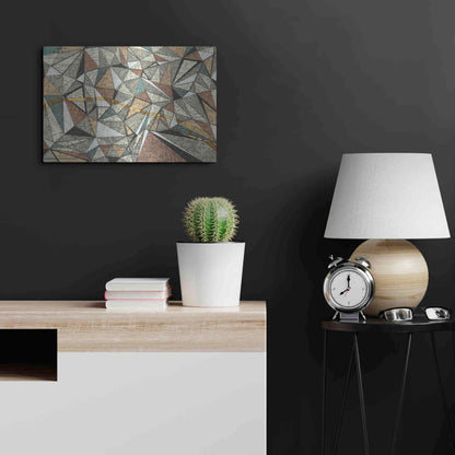 Luxe Metal Art 'Modern Map of Paris' by Nikki Galapon, Metal Wall Art,24x16