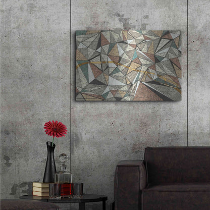 Luxe Metal Art 'Modern Map of Paris' by Nikki Galapon, Metal Wall Art,36x24