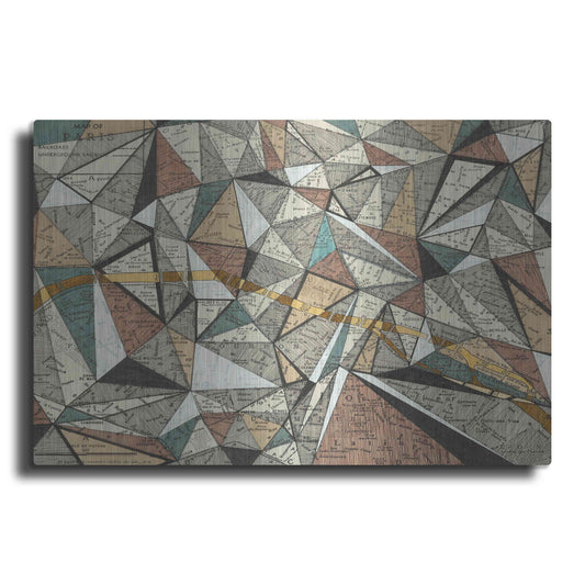 Luxe Metal Art 'Modern Map of Paris' by Nikki Galapon, Metal Wall Art