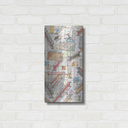 Luxe Metal Art 'Funky Grid II' by Nikki Galapon, Metal Wall Art,12x24