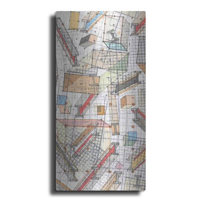 Luxe Metal Art 'Funky Grid II' by Nikki Galapon, Metal Wall Art