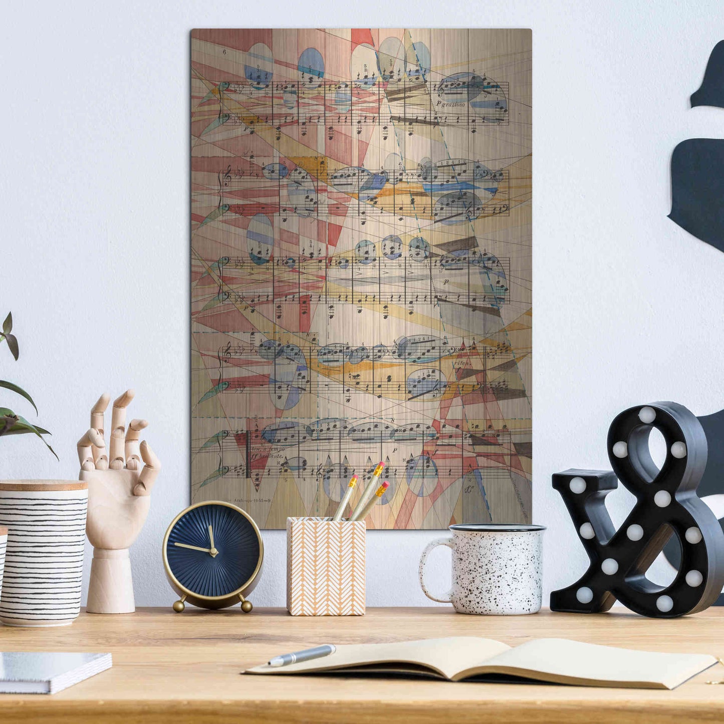 Luxe Metal Art 'P Grazioso' by Nikki Galapon, Metal Wall Art,12x16
